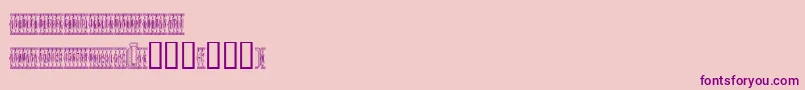 Sardinescanned-Schriftart – Violette Schriften auf rosa Hintergrund