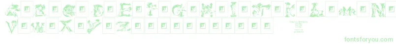 Saiba mais sobre a fonte VintageErotique Fonte VintageErotique – fontes verdes em um fundo branco