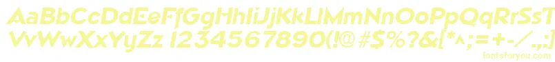 NapaSfBoldItalic Font – Yellow Fonts