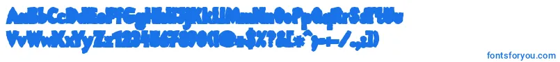 LinotypemegaOut Font – Blue Fonts on White Background