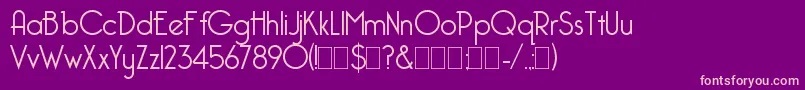 BelleroseLight.1.0 Font – Pink Fonts on Purple Background
