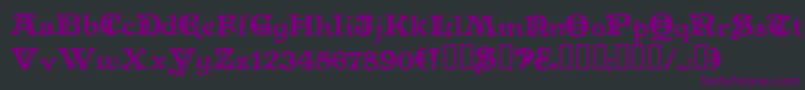 Levelfourteendruid Font – Purple Fonts on Black Background