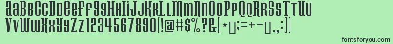 Konspiracy Font – Black Fonts on Green Background