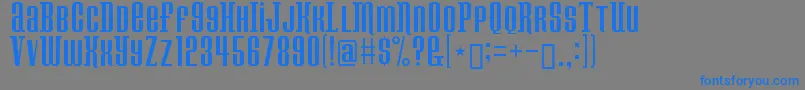 Konspiracy Font – Blue Fonts on Gray Background