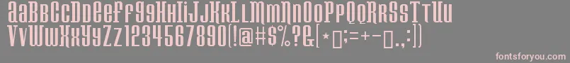 Konspiracy Font – Pink Fonts on Gray Background