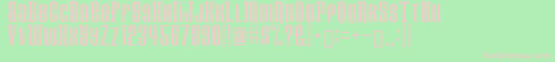 Konspiracy Font – Pink Fonts on Green Background