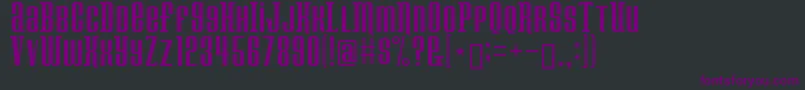 Konspiracy Font – Purple Fonts on Black Background