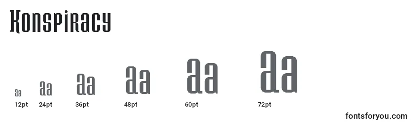 Konspiracy Font Sizes