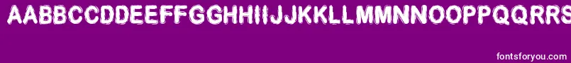 Desminore Font – White Fonts on Purple Background