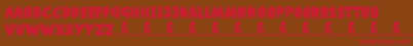 HomeSchool Font – Red Fonts on Brown Background