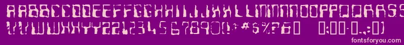 fuente Ninteen7 – Fuentes Rosadas Sobre Fondo Morado