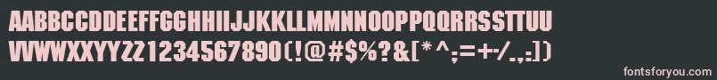 Mcn85C Font – Pink Fonts on Black Background