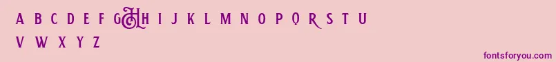 HemeraIiDemo Font – Purple Fonts on Pink Background