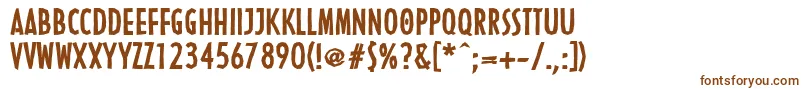 LinotypenordicaBold Font – Brown Fonts on White Background