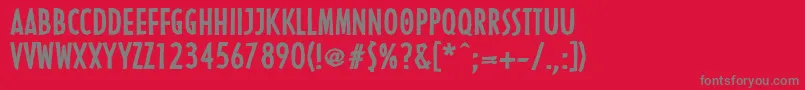 LinotypenordicaBold Font – Gray Fonts on Red Background