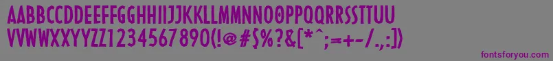 LinotypenordicaBold Font – Purple Fonts on Gray Background