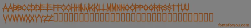 Palehorse-Schriftart – Braune Schriften auf grauem Hintergrund