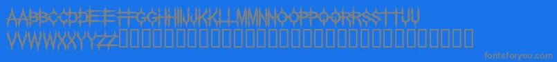 Palehorse Font – Gray Fonts on Blue Background
