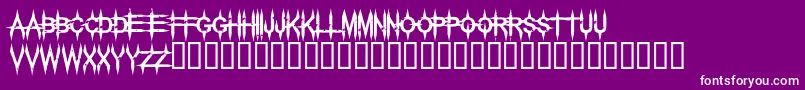 フォントPalehorse – 紫の背景に白い文字