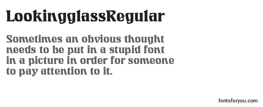 LookingglassRegular Font