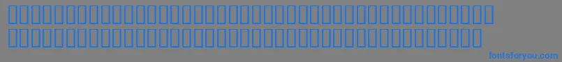 フォントVehement – 灰色の背景に青い文字
