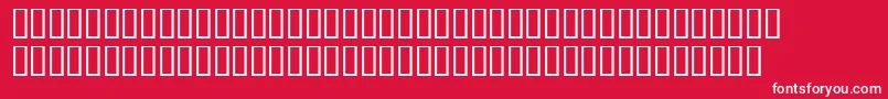 Vehement Font – White Fonts on Red Background