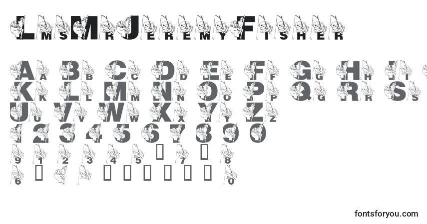 Schriftart LmsMrJeremyFisher – Alphabet, Zahlen, spezielle Symbole