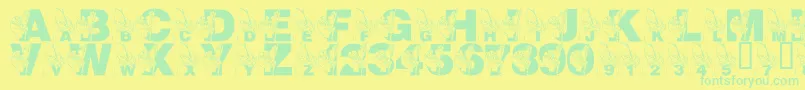 More about LmsMrJeremyFisher Font LmsMrJeremyFisher Font – Green Fonts on Yellow Background