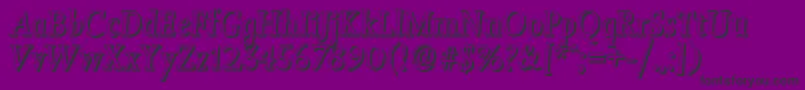 JessicashadowItalic Font – Black Fonts on Purple Background