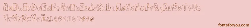 FreeNightsAndWeekends Font – Brown Fonts on Pink Background