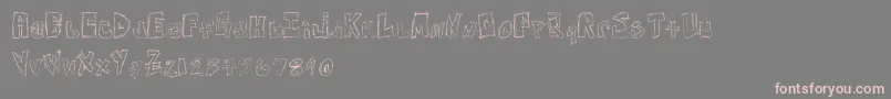 FreeNightsAndWeekends Font – Pink Fonts on Gray Background