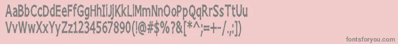 Chizzh Font – Gray Fonts on Pink Background