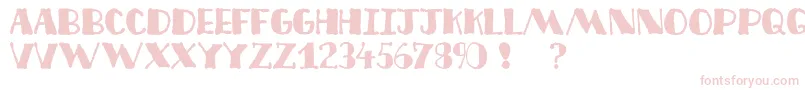Шрифт Decofree – розовые шрифты на белом фоне