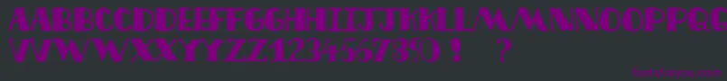 Шрифт Decofree – фиолетовые шрифты на чёрном фоне
