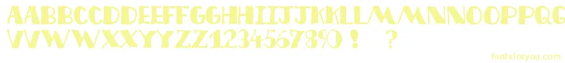 Шрифт Decofree – жёлтые шрифты