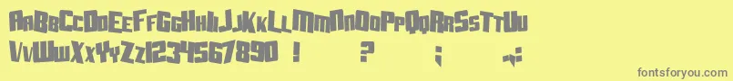Подробнее о шрифте SfAftershockDebrisCondsolid Шрифт SfAftershockDebrisCondsolid – серые шрифты на жёлтом фоне