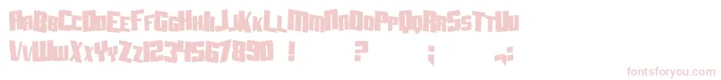 Czcionka SfAftershockDebrisCondsolid – różowe czcionki