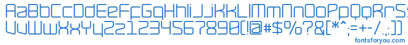RavepartyPoster Font – Blue Fonts on White Background