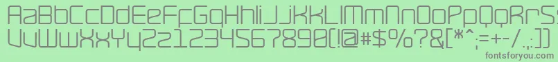 RavepartyPoster Font – Gray Fonts on Green Background