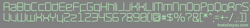 Шрифт RavepartyPoster – зелёные шрифты на сером фоне