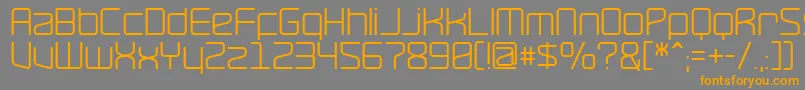 RavepartyPoster Font – Orange Fonts on Gray Background