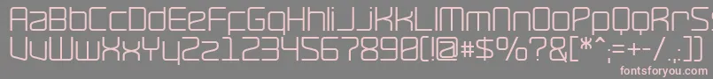 RavepartyPoster-fontti – vaaleanpunaiset fontit harmaalla taustalla