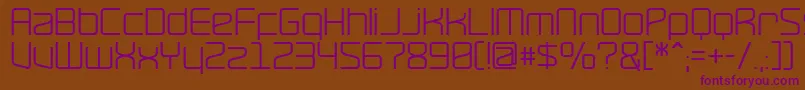 Шрифт RavepartyPoster – фиолетовые шрифты на коричневом фоне