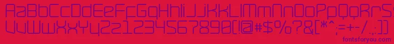 RavepartyPoster Font – Purple Fonts on Red Background