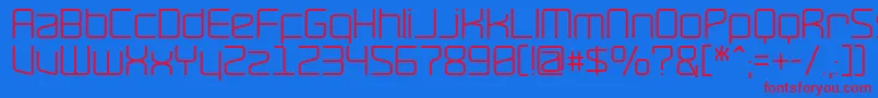 RavepartyPoster Font – Red Fonts on Blue Background