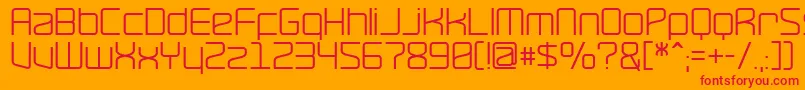 RavepartyPoster Font – Red Fonts on Orange Background