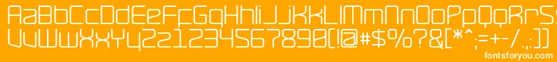 フォントRavepartyPoster – オレンジの背景に白い文字
