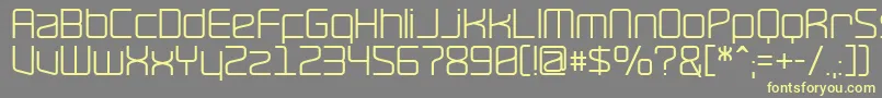 RavepartyPoster Font – Yellow Fonts on Gray Background
