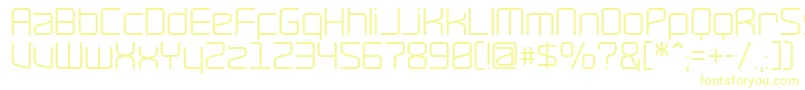 RavepartyPoster-fontti – keltaiset fontit valkoisella taustalla