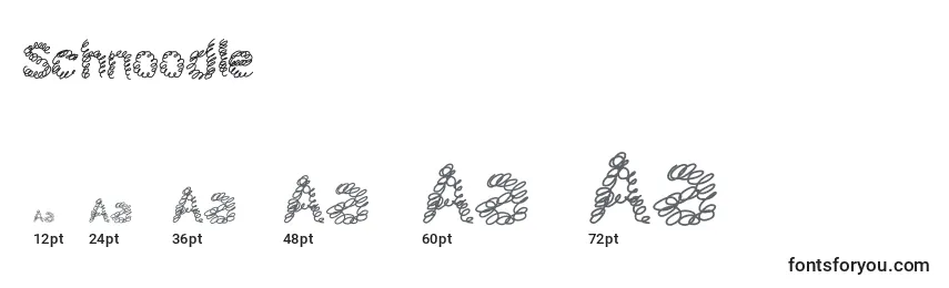 Schnoodle Font Sizes